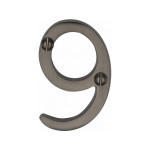 M Marcus Heritage Brass Numeral 9 - Face Fix 51mm 